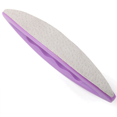 Ladies Cute Polishing Purple Nail Buffer , Nail Art Cream Buffer With Cover