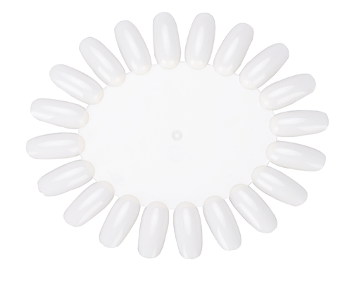 clear Nail Art Tools , 20 Tips plactic display wheel Nail color chart