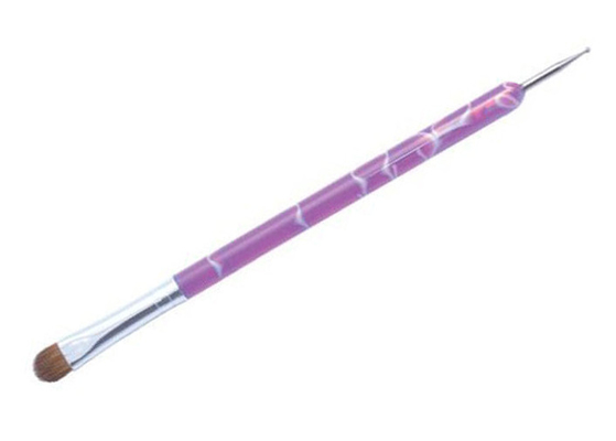 Colorful Double End Acrylic Nail Brush For Nail Art / Nail Painting Brush