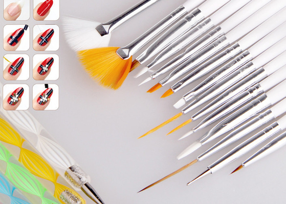 15 Piece Synthetic Thin Nail Art Brushes Set / Nail Art Fan Brush