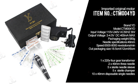 Stable YD Permanent Makeup Tattoo Machine With Adjustable Voltage AC 110~220V