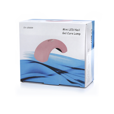 Long Life Pink / Black Mini 6w Led Lamp Nail Dryer With Bridge Shape