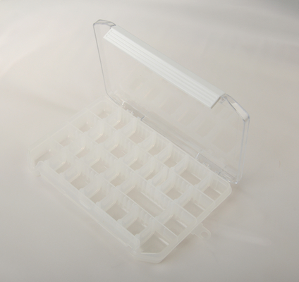 Nail Small Adjustable Jewelry Empty Box , Plastic Acrylic Cosmetic Nail - art Case