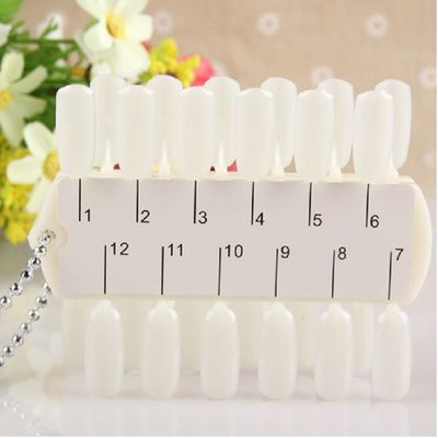 Double Side 24Tips Nail Polish Color Chart With Chain / Nail Polish Display