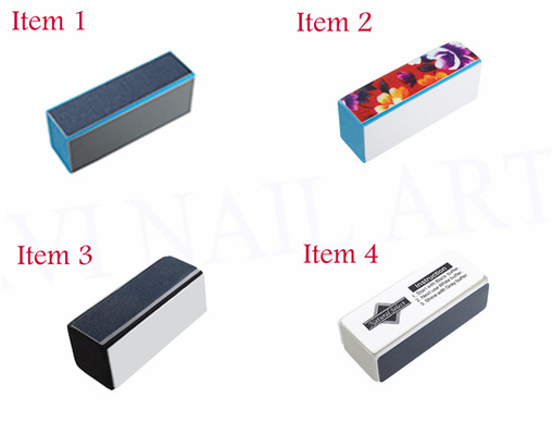 Flower Pattern Nail Buffer Block Manicure Finger tool Nail Care Kit
