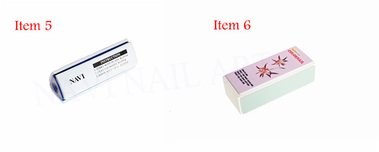 Flower Pattern Nail Buffer Block Manicure Finger tool Nail Care Kit