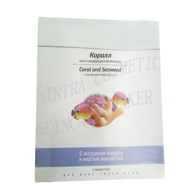 Collagen Silk Moisturizing Facial Mask , Coral And Seaweed Face Mask MM-06