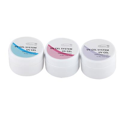 Clear / Nature White Nail UV Gel System 0.5oz With No Cracking