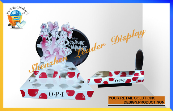 OEM Recycled Corrugated Paper Cardboard Counter Display Boxes For Nail Polish