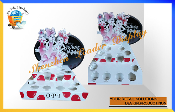 OEM Recycled Corrugated Paper Cardboard Counter Display Boxes For Nail Polish