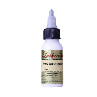 Waterproof 1 Oz Snow White Opaque Permanent Tattoo Ink For Eyebrow