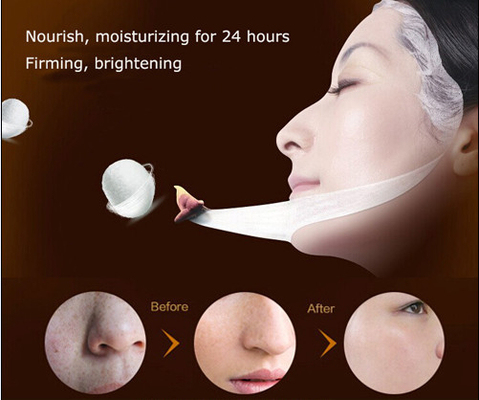 100% Natural Invisible Silk Facial Mask  , Whitening Hydrating Face Mask