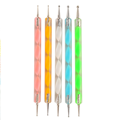 Dotting 5 X 2 Way Marbleizing Dotting Pen Set for Manicure Pedicure